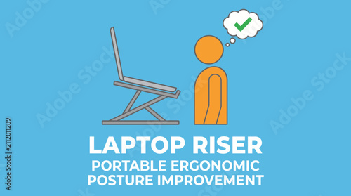 Laptop Riser Portable Ergonomic Posture Improvement