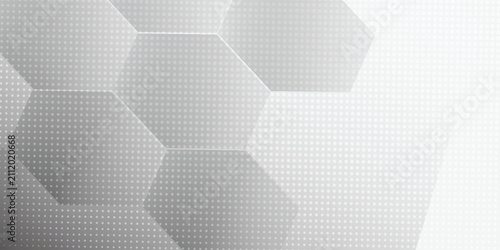 Abstract hexagonal shape for a frame illustration design. Vector banner design featuring a hexagonal shape.