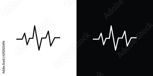 Konstfotografi Pulse icon outline symbol pack