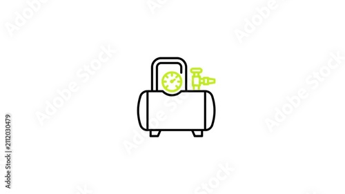 Travel suitcase built-in clock and spray nozzle for packing organization and time management.