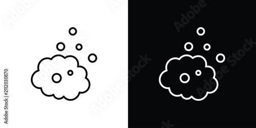 Foto Foam icon vector symbol bundle