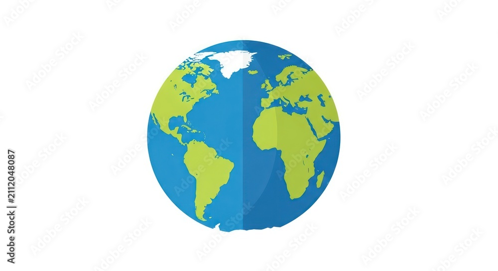 Fototapeta premium Earth Globe Planet World Map.