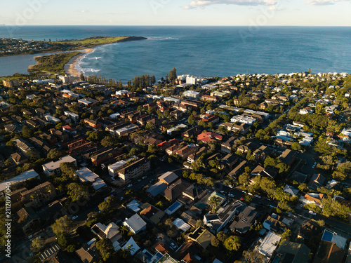Foto Aerial view of Sydney Suburbs, Northern Beaches, NSW, Australia