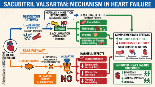 Photography Sacubitril Valsartan Neprilysin Inhibition Heart Failure Mechanism