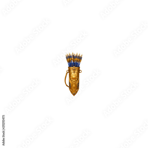Golden Arrow Quiver Inspired by Rama Transparent PNG