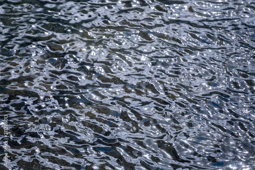 Blue wave water surface for background