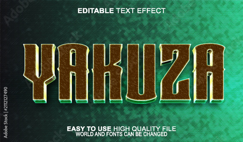 Foto Yakuza Japanese Mafia Gangster Crime Vector Fully Editable Smart Object Text Ef