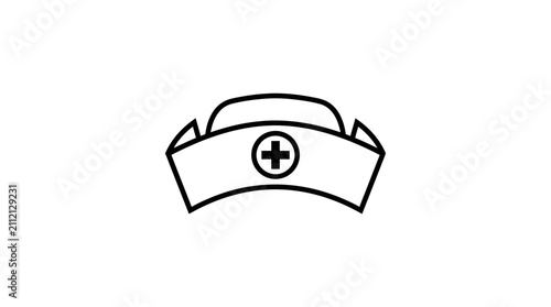 Nurse Hat Medical Care Symbol.