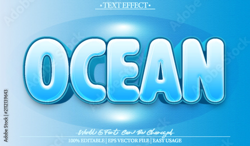  Ocean Marine Nautical Deep Sea Adventure Vector Fully Editable Smart Object Text Effect