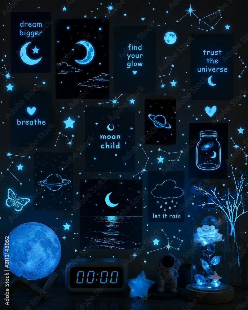 Fototapeta premium Design glow in the dark