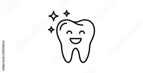 Happy Smiling Tooth Icon