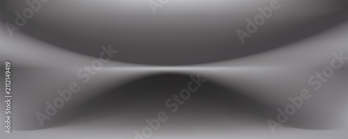 Vector gray line background curve element with space for text and message design, overlapping layers, vector illustration