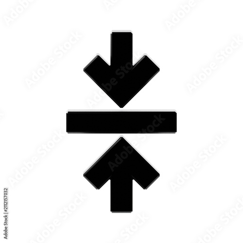 3d icon align arrow