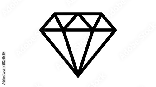 Tableau sur toile Diamond Gemstone Icon Symbol Luxury.