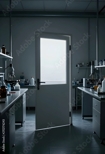 Partially open laboratory d...
