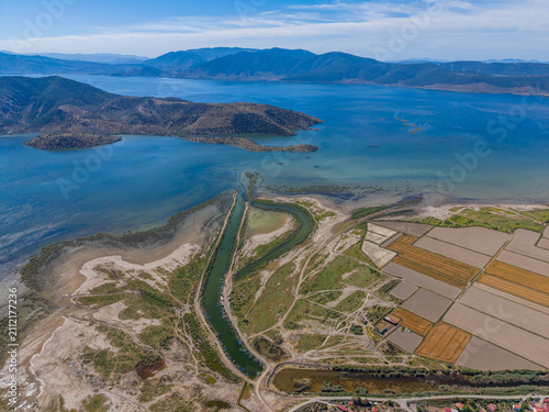 Bafa Lake Nature Park and Serçin Village at the Büyük Menderes River Delta, Turkey