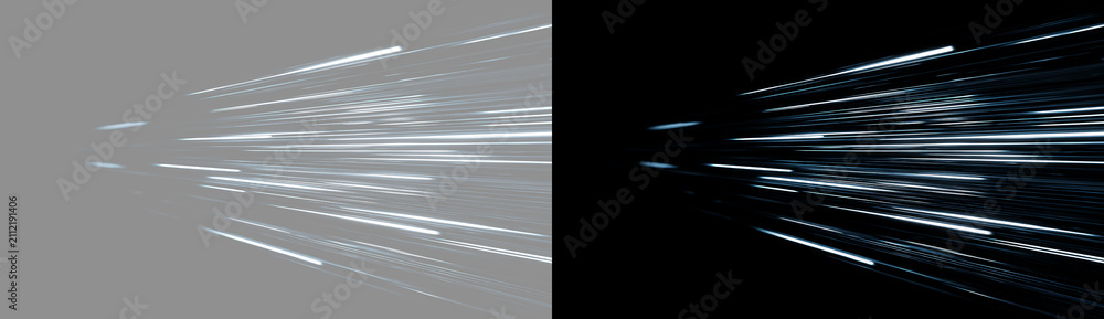 © Olena - Abstract light streaks speed blur effect on dark and isolated background. Fast motion blur light trails burst zoom effect overlay. High speed glowing motion lines perspective effect © Olena - Abstract light streaks speed blur effect on dark and isolated background. Fast motion blur light trails burst zoom effect overlay. High speed glowing motion lines perspective effect