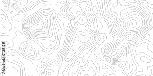 Cuadro en lienzo White abstract wave paper spiral area world topography map curved reliefs design