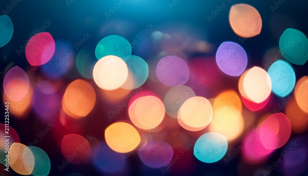 Fototapeta premium Colorful Bokeh Lights Background