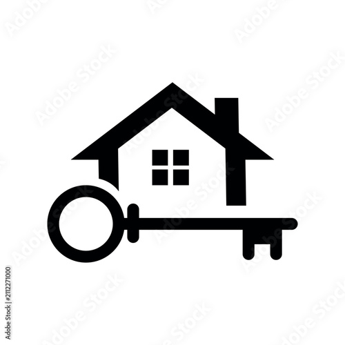 Modern Minimalist Real Estate Logo Combining the Letter P and a House Silhouette for Property Branding