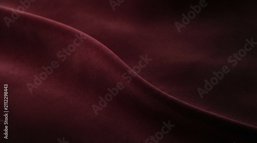 Fotografía A close-up shot of rich burgundy velvet fabric draped in soft waves, creating a deep and luxurious texture with elegant shadows