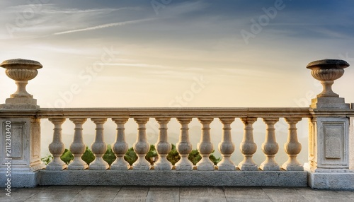 classic stone italian balustrade balustrade terrace porch or balcony railing fencing sections with