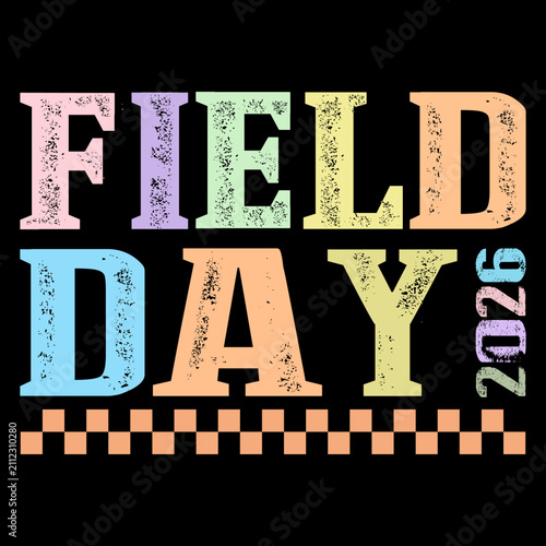 Field Day 2026 PNG, Retro School Design,