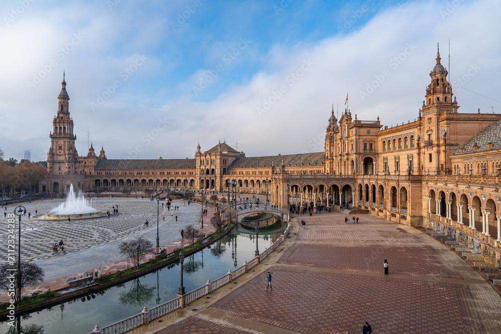 Fototapeta premium Plaza de España, in Seville Spain