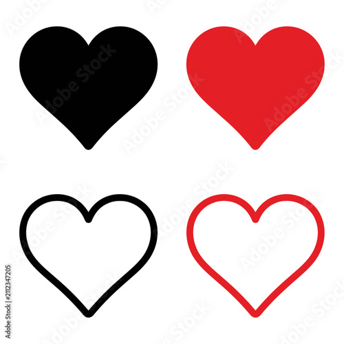 Minimal Heart Icon Set