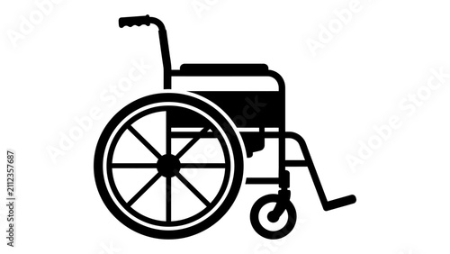 Wheelchair icon represents accessibility and mobility assistance for patients.