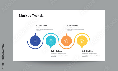Market Trends Slide Presentation Template Modern Business Insights Design