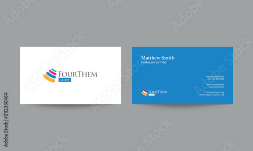 Four Theme Modern Business Card Template
