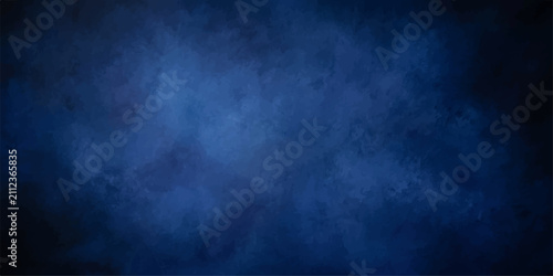 Quadro su tela Mysterious Blue Haze: An abstract background featuring swirling, ethereal wisps of smoky blue, creating a mood of intrigue and depth
