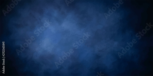 Foto Smoky Blue Background: An abstract, moody backdrop featuring wisps of dark blue smoke or mist, creating a dramatic and atmospheric effect
