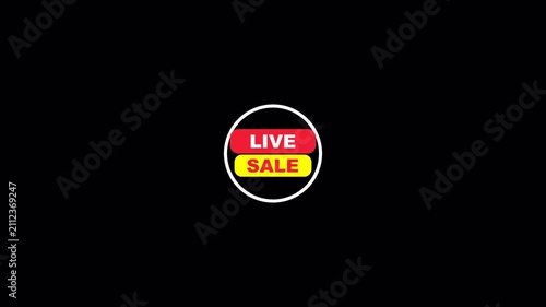 Animated Live Sale Sticker Overlay for E-commerce Streams