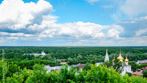 Bild auf Leinwand A picturesque landscape in the town of Gorokhovets.