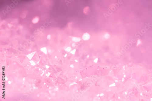 Obraz na plátne Amethyst pink crystals