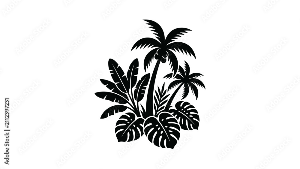 Obraz premium palm tree silhouette