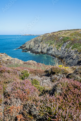 Llam Carw scenic coastal headland near Amlwch Port on the north coast of Anglesey, Wales in July 2026