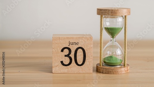 A wooden block displaying 