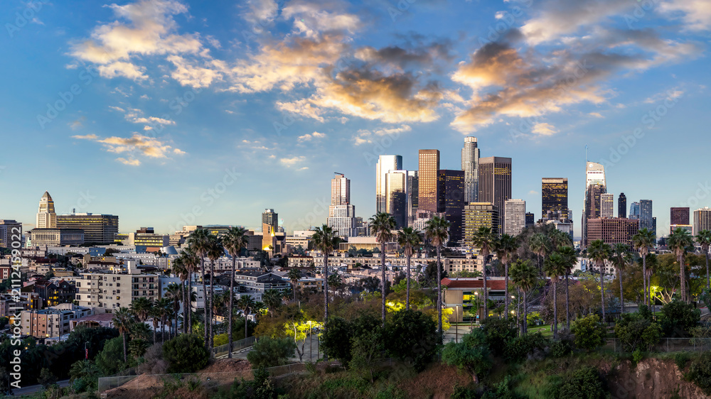Obraz premium Los Angeles California skyline view