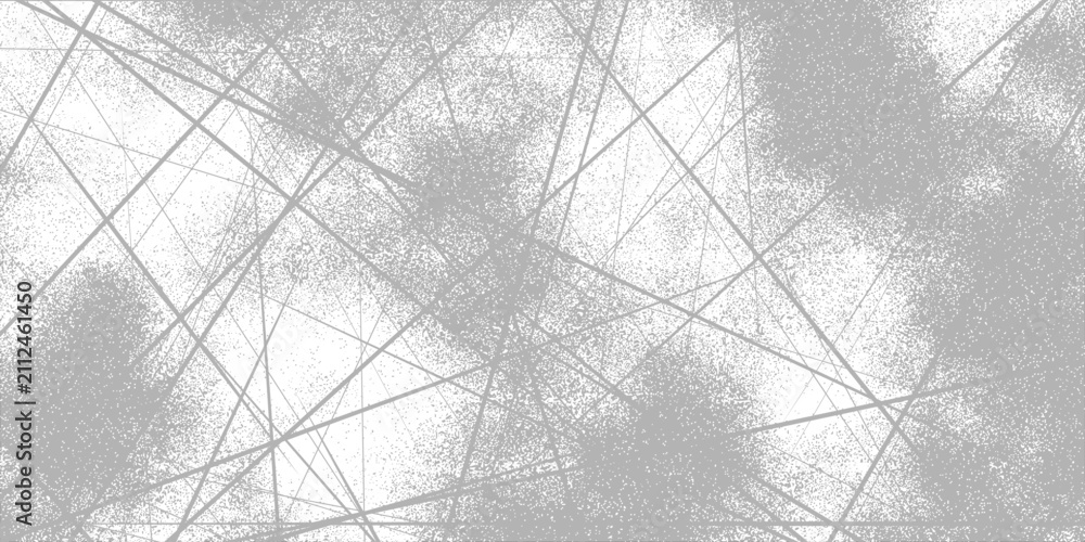 Obraz premium Gray Grunge Line Background. Abstract Intersecting Stroke Pattern. Premium Vector Illustration.