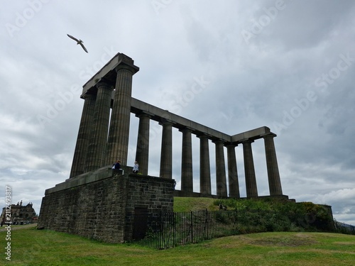National Monument of Scotland at Calton Hill in Edinburgh, Scotland
