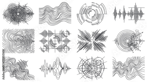Canvastavla Abstract Waveform and Sound Pattern Design Collection.