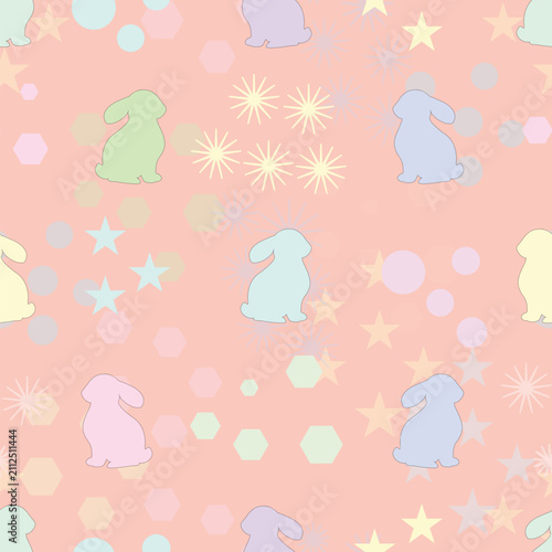 seamless pattern with baby toys