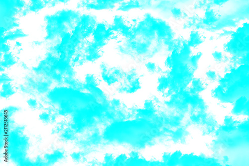Photography Abstract cyan clouds background