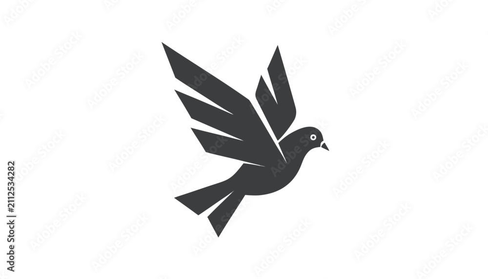 Fototapeta premium vector illustration of a dove