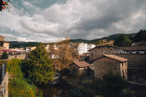 Potes in Cantabria, old village in the mountains