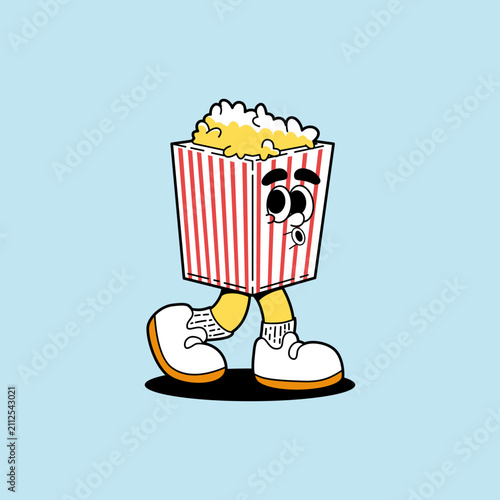 popcorn Cartoon illustration