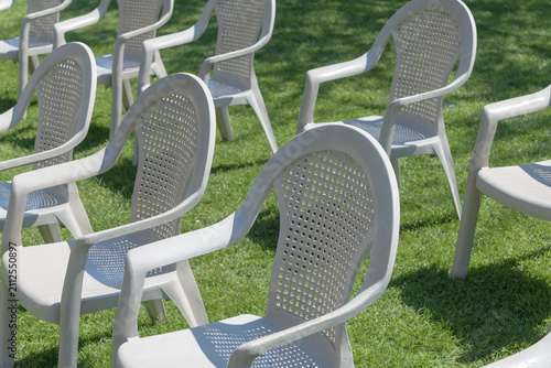 chairs in the garden